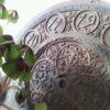 altes Zifferblatt aus Eisen, arabische Zahlen, Shabby Style (Verkauf ohne Aufsteller/Ständer)-484