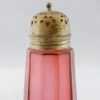 Alter Zuckerstreuer, Streuer cranberry glass, um 1900-1133
