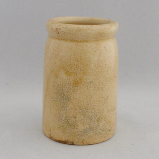 kleiner alter Keramiktopf mit Patina, schön shabby-0
