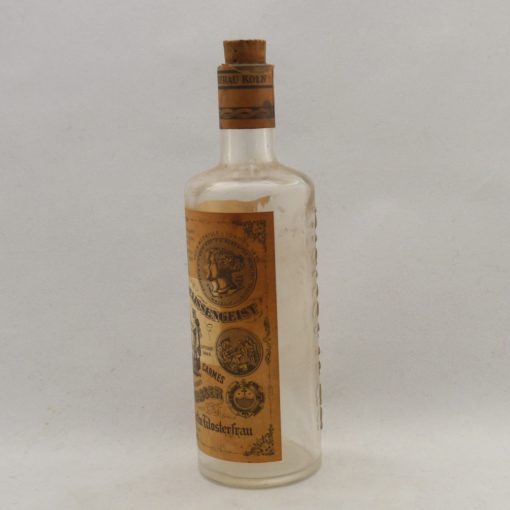 Alte Flasche Klosterfrau Melissengeist*, 18 cm hoch, wohl um 1920-26 *(*Markennamen gehören den Rechteinhabern und dienen hier lediglich der Beschreibung)-1889