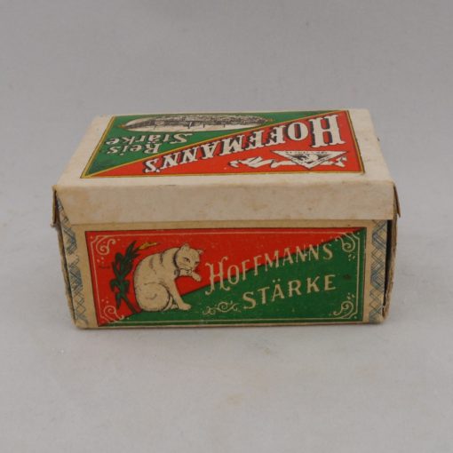 Original Verpackung Hoffmann's Reis-Stärke*, wohl um 1920, alte Verkaufsverpackung, OVP, noch original verschlossen mit Inhalt *Markennamen gehören den Rechteinhabern und dienen hier lediglich der Beschreibung)-1922