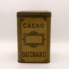 Antike Blechdose Cacao Suchard, geprägtes Schild.